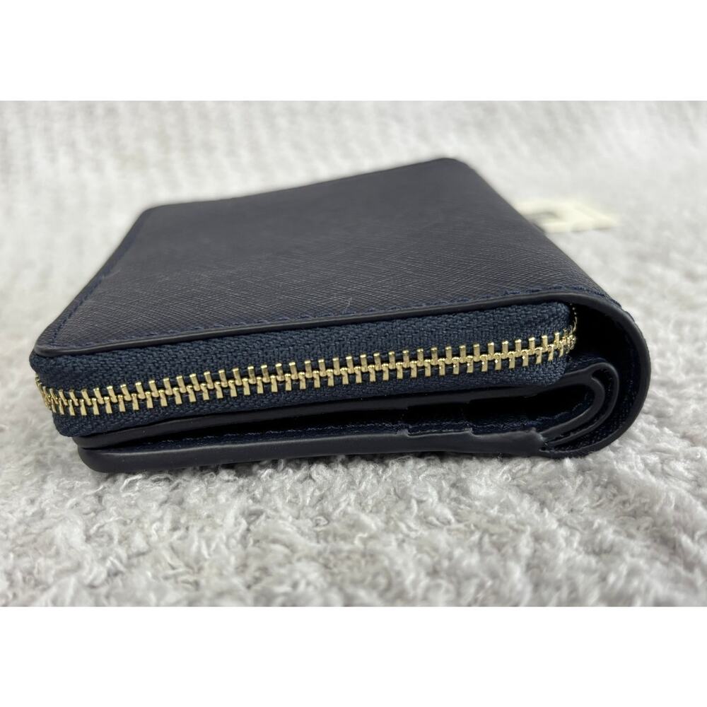 NWT Tory Burch Blue Leather Emerson Mini Wallet #72895 - Picture 4 of 8
